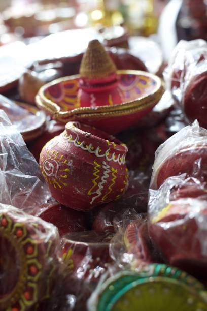 istock Diwali decorative objects in a market 1280141891