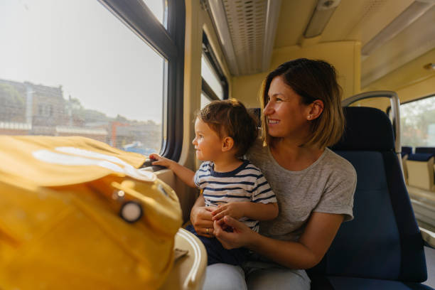 istock Train travel with a toddler 1280142260