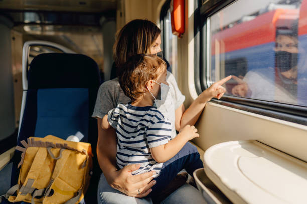 istock Train travel during pandemic 1280143641