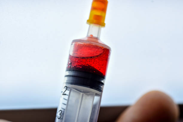 istock Injection filled with the drug. Ready for vaccination. 1280145360