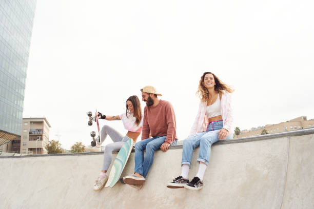 istock Young people have a great time at the skate park 1280151972