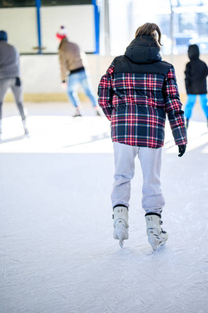 istock Young girl ice skating 1280153743