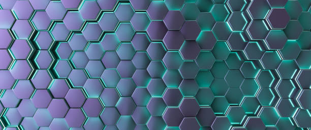 istock Beautiful hi-tech futuristic background. Glowing cells. 1280158719