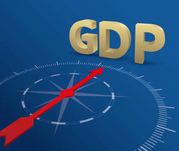 Vector illustration of GDP indicator