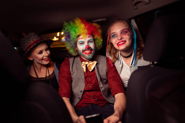 istock Driving to Halloween party 1280159052