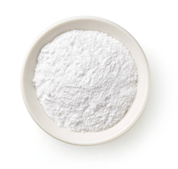 istock Bowl of baking powder isolated on white, from above 1280165259
