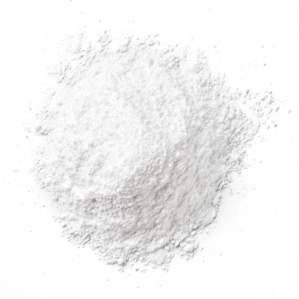 istock Heap of baking powder isolated on white, from above 1280165291