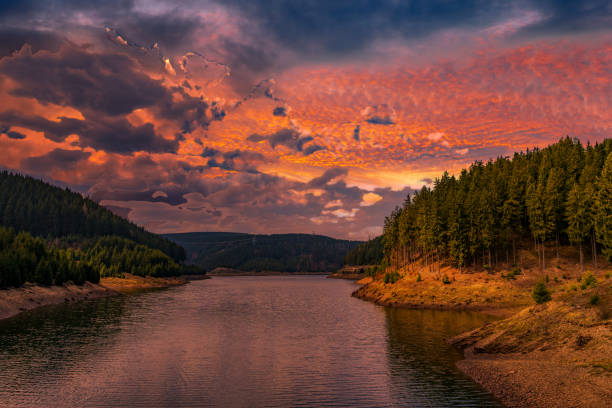 istock Dam near Goldisthal in the Thuringian Forest 1280166480