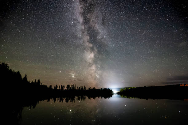 istock Milky Way and Stars Glowing during a Night Sky. 1280170816