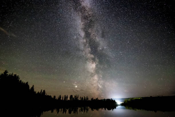 istock Milky Way and Stars Glowing during a Night Sky. 1280171142