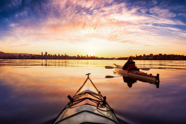 istock Kayakers enjoying the beautiful sunrise. 1280172326