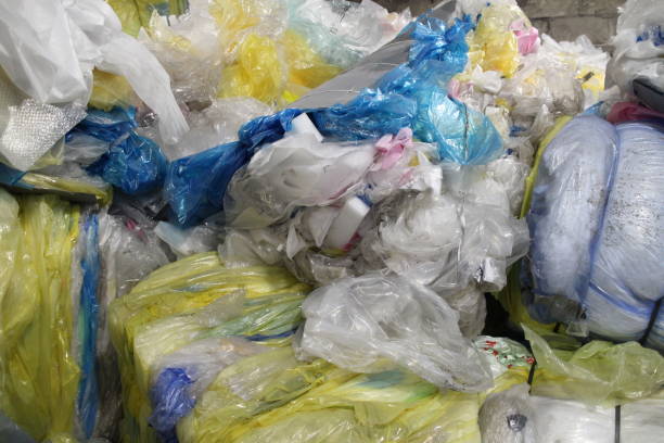istock Waste recycling prepared polyethylene film 1280180283