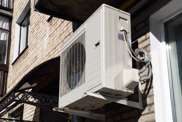 istock Air conditioning system on the wall of the building. 1280184179