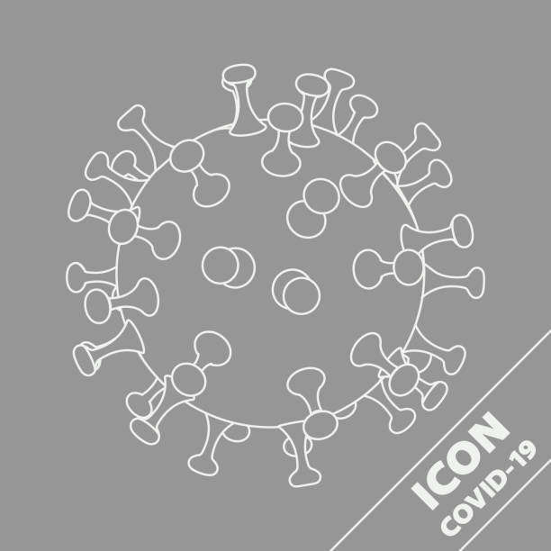 Coronavirus COVID-19. Isometry 3D line vector icon. vector art illustration