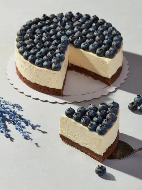 Photo of Cheesecake with blueberries