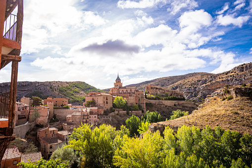Cazorla, Spain - Nov 29, 2022: View over Yedra Castle in Cazorla Town, Jaen Province, Andalusia, Spain.