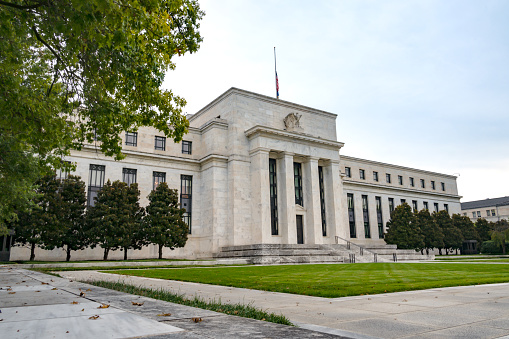 Federal Reserve Bank Building, the U.S. Central Bank in Washington DC