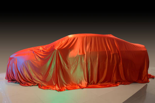 istock Presentation of the new car model. 1280198435
