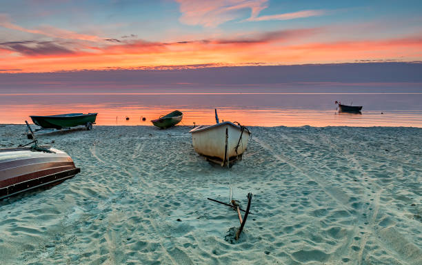 istock Coastal landscape at dawn, Baltic Sea 1280200485