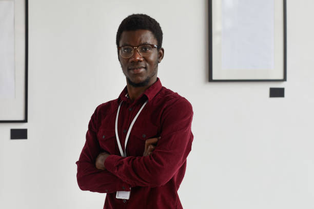 istock African-American Man Posing in Museum 1280209553