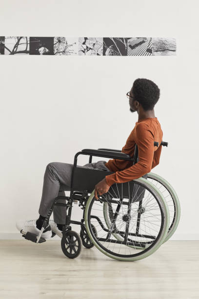 istock Handicapped Man Visiting Art Museum 1280209742