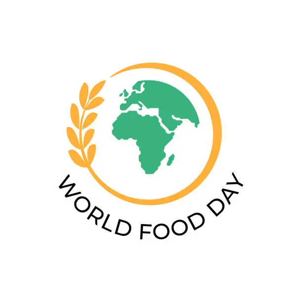 Vector illustration of World Food Day illustration vector is suitable for social media, banner , poster , Flier and related with food . vector illustration