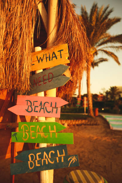 istock 'All you need is beach' sign 1280213055