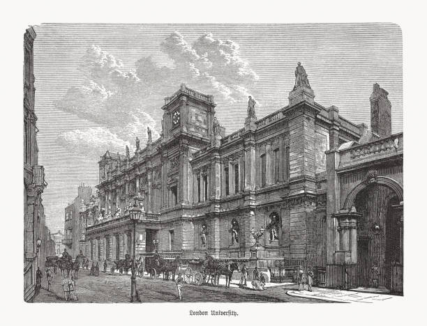 istock Former University of London (6 Burlington Gardens), woodcut, published 1893 1280213423