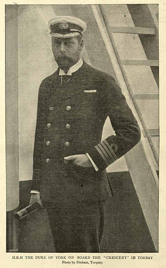 Vintage photograph of Prince George, Duke of York, later King George V