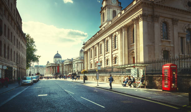 istock sunset near Trafalgar square, London, UK 1280224213