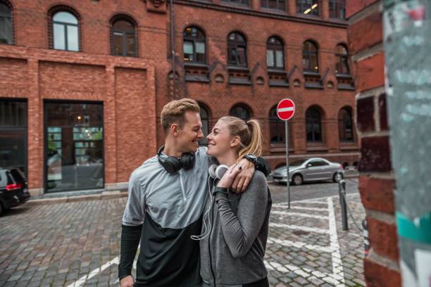 istock Young active couple in love 1280225156
