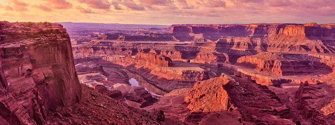 Beautiful sunset over Grand Canyon National Park