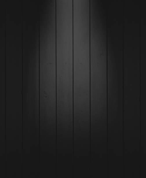 istock Black, dark and gray abstract wood wall and studio room , interior texture for display products. wall background. 1280235859