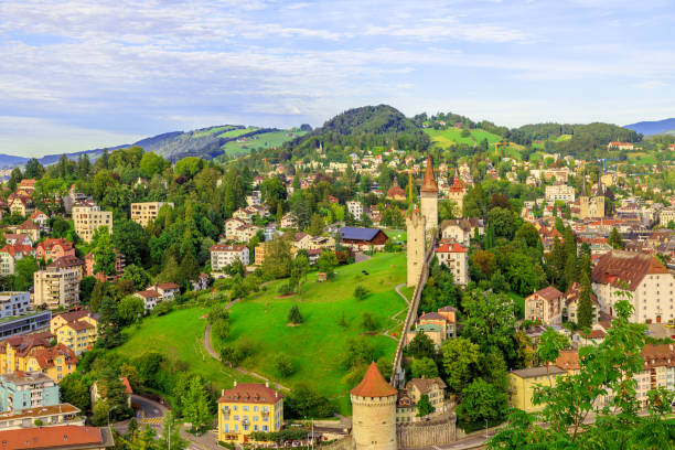 istock Lucerne aerial city walls 1280235898
