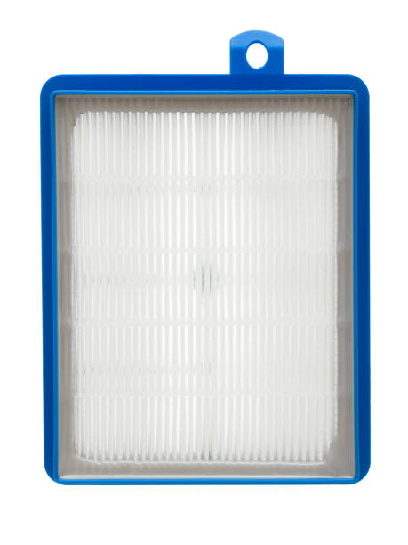 istock paper air filter in plastic case for home appliance vacuum cleaner, new replacement spare part isolated on white background front view. 1280236752