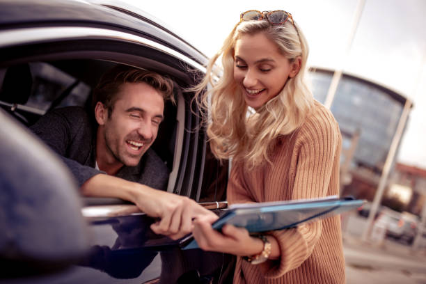 istock Car sale, consumerism and people concept 1280236802