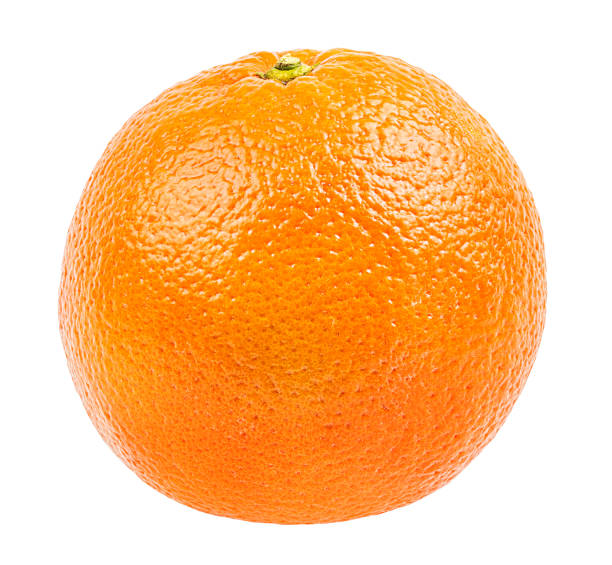 istock Juicy orange isolated on white background with clipping path 1280237382