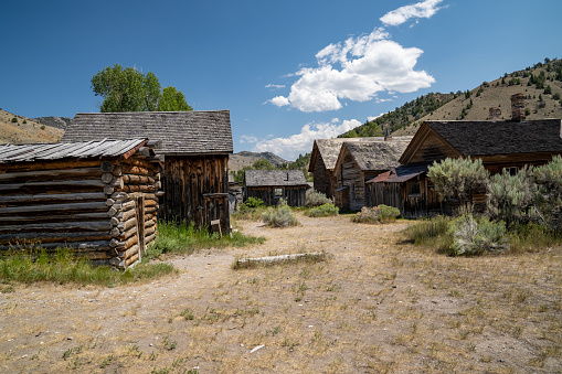 ghost town left in open plains to rot