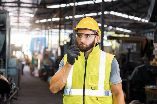 istock Male engineering is working at the factory. 1280242235