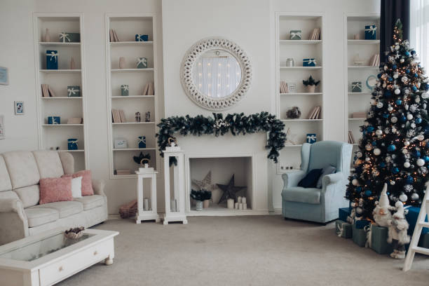 istock Beautiful room with Christmas decorations. Christmas holidays 1280243861