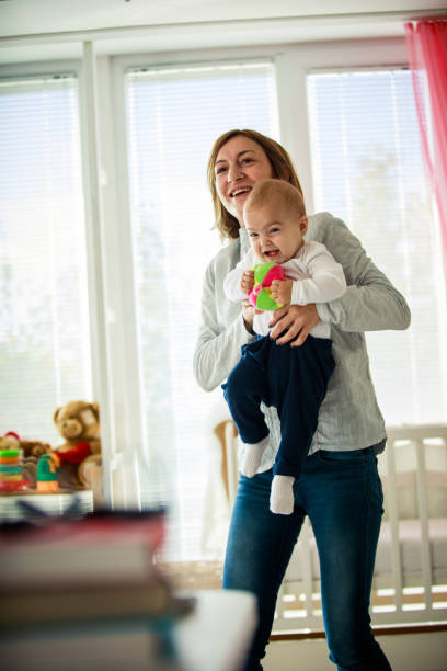 istock Happy mother with happy daughter 1280247132