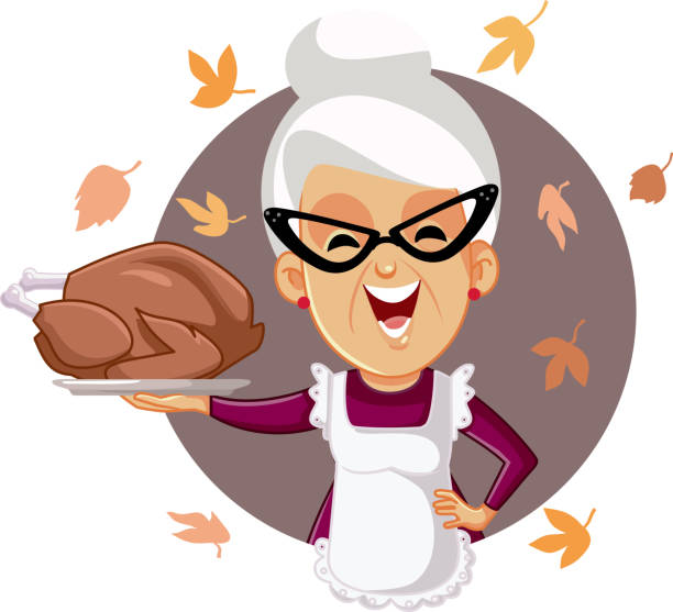 1,740 Cartoon Of Old Lady With Glasses Illustrations & Clip Art - iStock