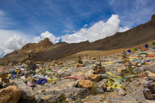 istock Buddhist Prayer flags & Mountains Leh - Ladakh 1280277677