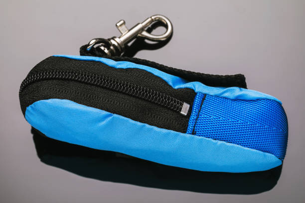 istock Small bag for a fingerboard on a gray background, close-up 1280277726