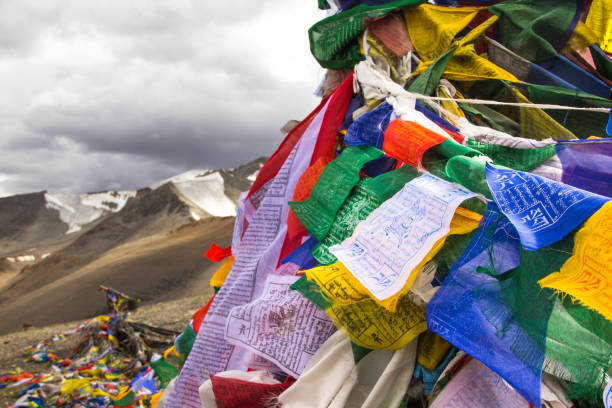 istock Buddhist Prayer flags & Mountains Leh - Ladakh 1280277744