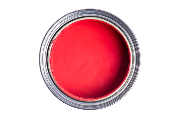 istock Opened paint tin can, high angel isolated on white 1280277786