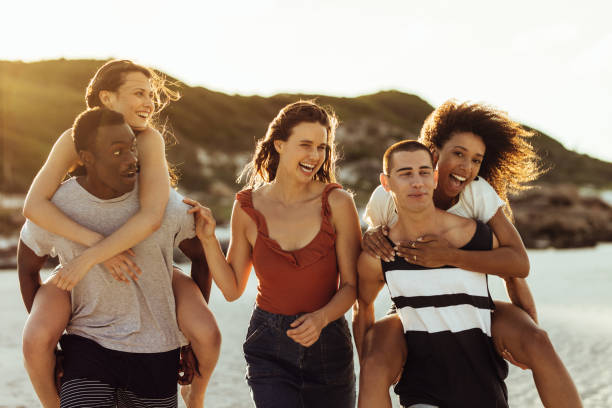 istock Multiethnic group of friends having fun together 1280283519