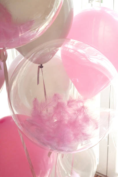 istock beautiful pink and transparent balloons. blur, selective focus 1280287155
