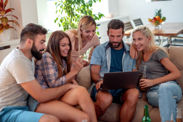 istock Friends enjoying together at home 1280288132