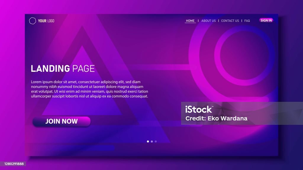 Layout Loading Backdrop Website Ui Background Design For Website Landing Page Background Stock ...